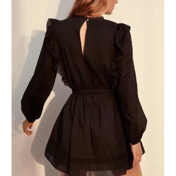 ARITZIA Wilfred Elia Dress Black Medium M - Picture 2 of 11
